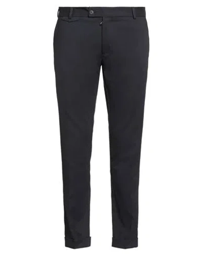 Messagerie Man Pants Midnight Blue Size 38 Cotton, Elastane In Blue