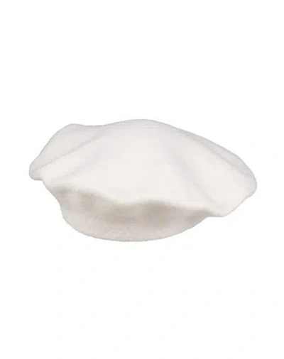 Maison Margiela Woman Hat Ivory Size S Wool In White