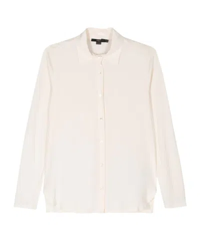 Seventy Chloé Cream Crepe Blouse In White