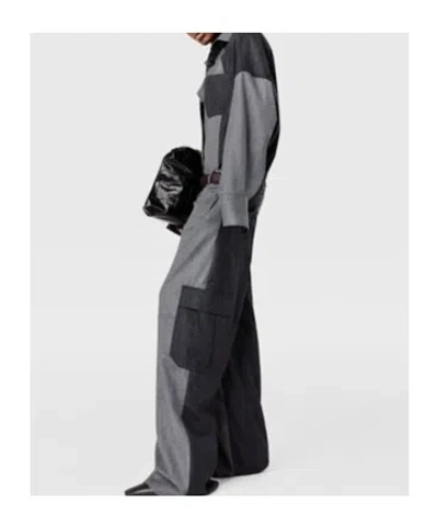 Stella Mccartney Oversized Gray Wool Shirt In Gray