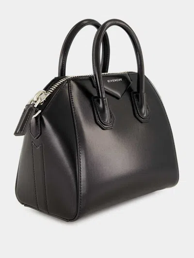 Givenchy Black Antigona Mini Leather Bag In Animal Print
