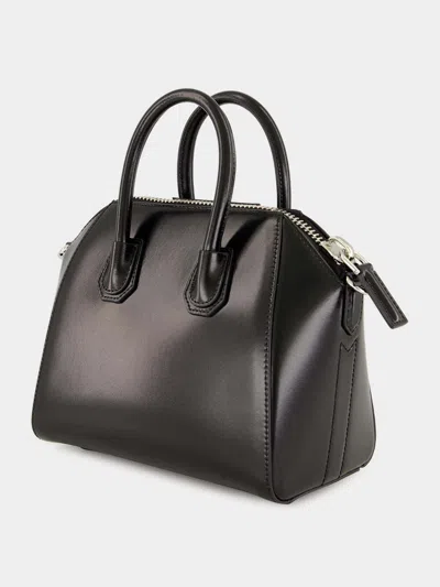 Givenchy Black Antigona Mini Leather Bag In Animal Print
