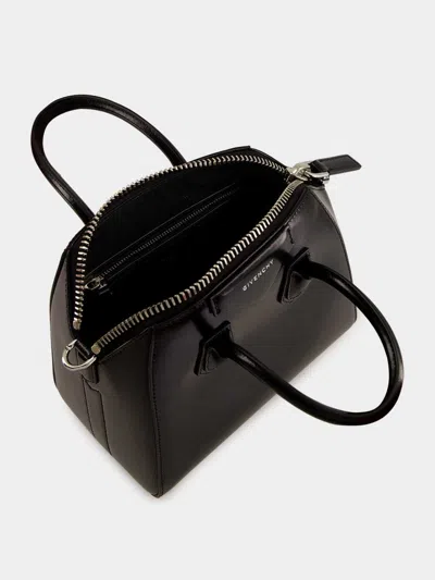 Givenchy Black Antigona Mini Leather Bag In Animal Print