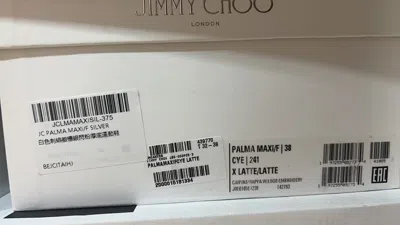 Jimmy Choo Palma Maxi Glittered Low-top Sneakers In White