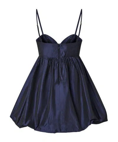 Pinko Sweetheart-neckline Puffball Dress In Blue