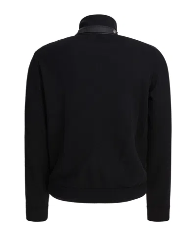 Tom Ford Light Nylon Merino Zip Through In Black