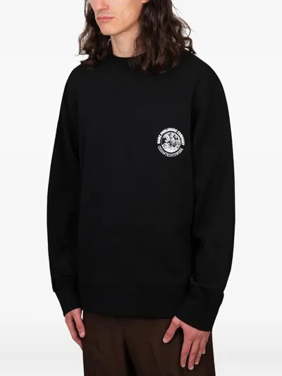 Oamc Apollo Crewneck Sweatshirt In Black