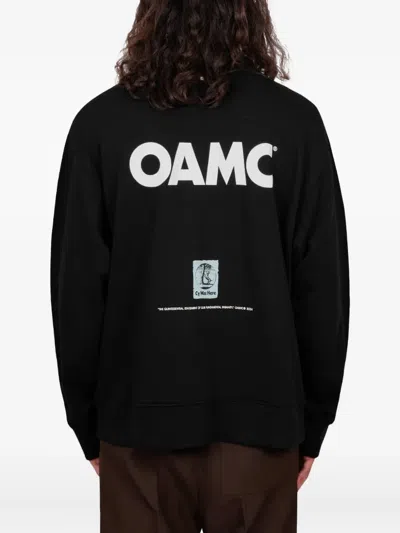 Oamc Apollo Crewneck Sweatshirt In Black
