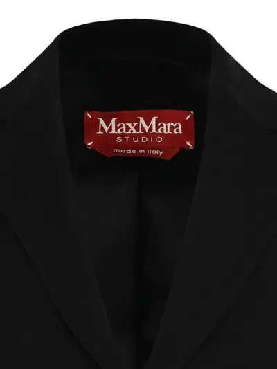 Max Mara Three-button Tailored Jacket In Black