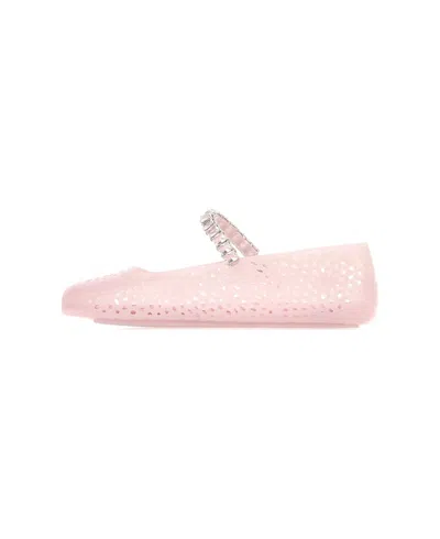 Jimmy Choo Ballerine The Jelly In Gomma Rosa  Donna In Pink