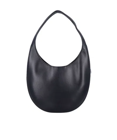 Coperni Medium Soft Swipe Leather Shoulder Bag In Black