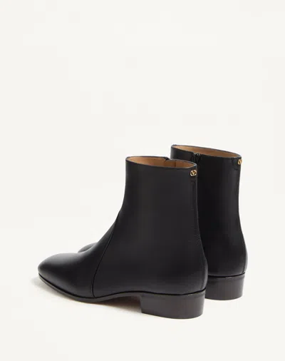 Valentino Garavani Pat Ankle Boots In Black