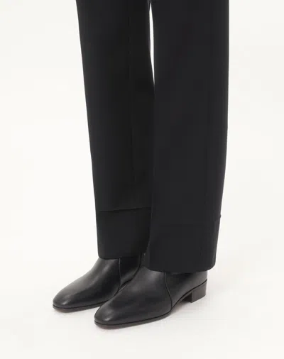 Valentino Garavani Pat Ankle Boots In Black