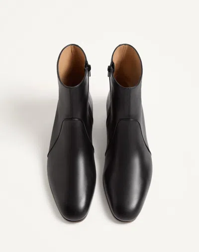 Valentino Garavani Pat Ankle Boots In Black