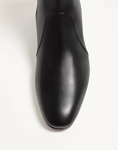 Valentino Garavani Pat Ankle Boots In Black