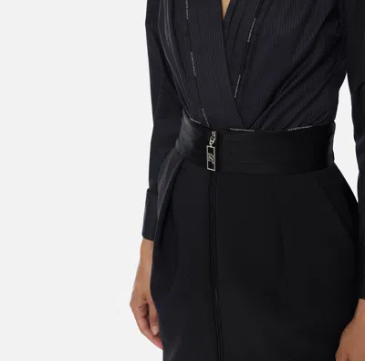 Elisabetta Franchi Knee Length And Midi Skirts With Belt Loops In Black