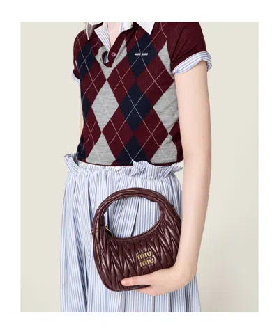 Miu Miu Miu Wander In Burgundy