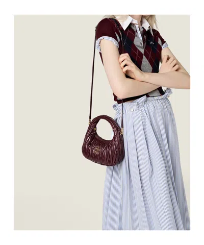 Miu Miu Miu Wander In Burgundy