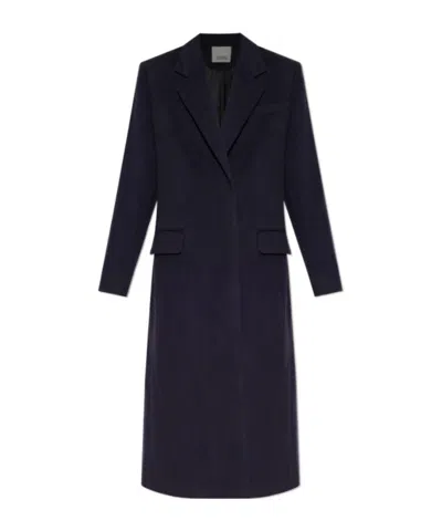 Isabel Marant Peak Lapel Wool Coat In Blue