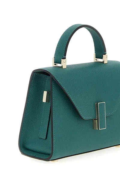Valextra Iside Micro Leather Handbag In Green
