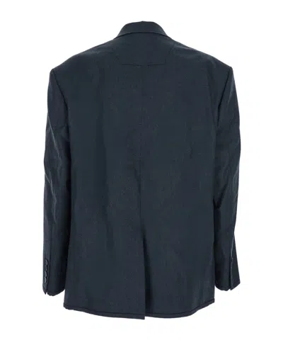 Juunj Juun.j Double-breasted Wool Blazer In Black
