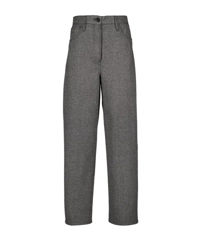 Prada Belt Loops Slacks In Gray
