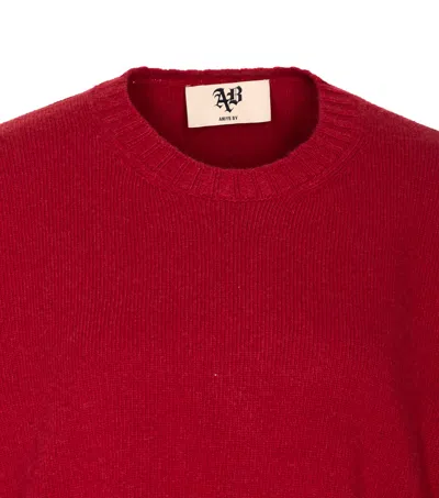 Aniye By Red Viven Round Neck Sweater In Red