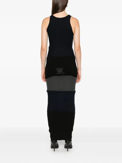 Balenciaga Women Upside Down Long Dress In Black