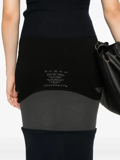 Balenciaga Women Upside Down Long Dress In Black