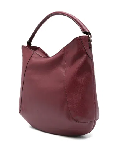 Liu •jo Logo Hobo Tote Bag With Studded Handle In Red