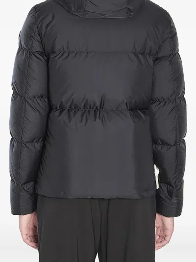 Moncler Montcla Water Repellent Short Hooded Down Jacket In Black