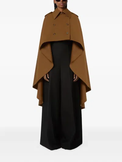 Nina Ricci Flared High Waist Trousers In Black