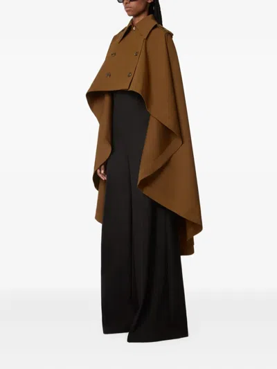 Nina Ricci Flared High Waist Trousers In Black