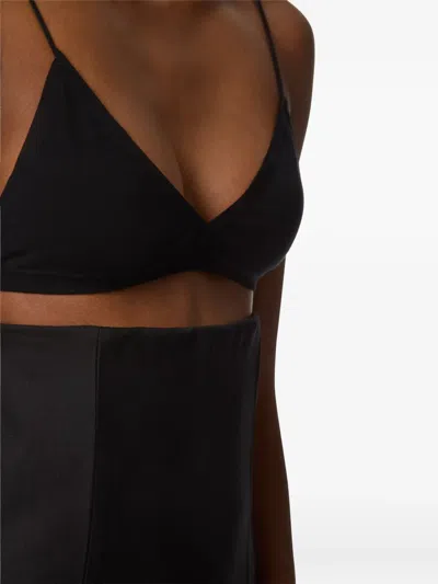 Nina Ricci Flared High Waist Trousers In Black