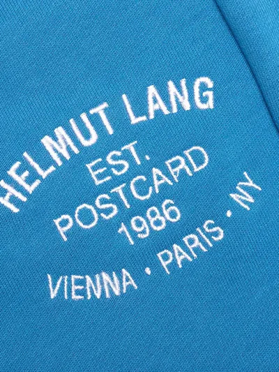 Helmut Lang "knot" Jogging Pants In Blue