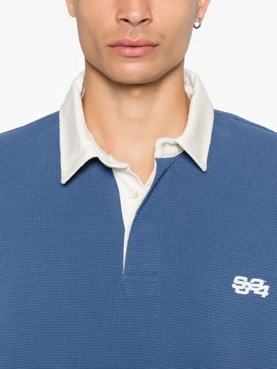 Summer Games Logo-patch Polo Shirt In Blue