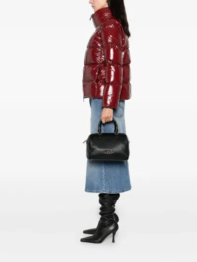 Liu •jo Cross-body Satchel Studded Handles In Black