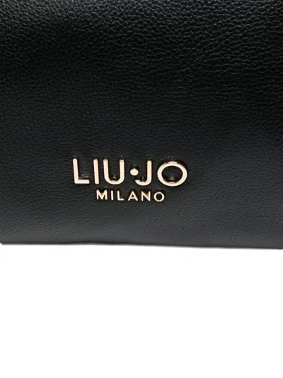 Liu •jo Cross-body Satchel Studded Handles In Black