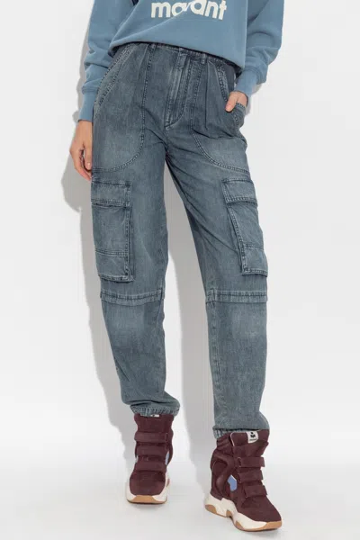 Isabel Marant Étoile Cargo Trousers Featuring Multiple Pockets In Blue