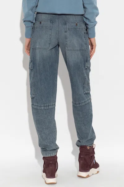 Isabel Marant Étoile Cargo Trousers Featuring Multiple Pockets In Blue