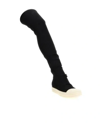 Rick Owens Drkshdw Drkshdw By Rick Owens Woman Boot Black Size 8 Textile Fibers In Black