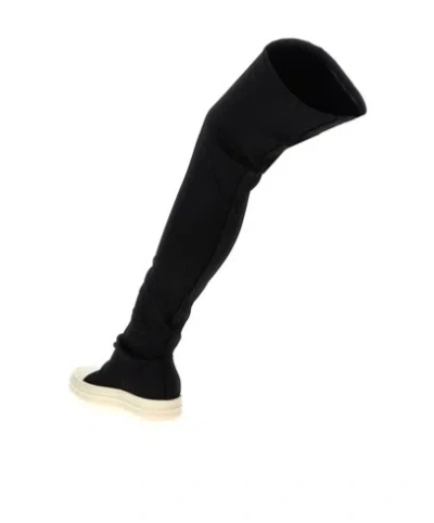 Rick Owens Drkshdw Drkshdw By Rick Owens Woman Boot Black Size 8 Textile Fibers In Black