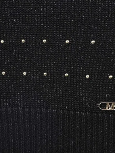 Michael Kors Logo-plaque Scarf In Black