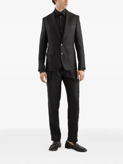 Dolce & Gabbana Elasticated-waist Trousers In Black