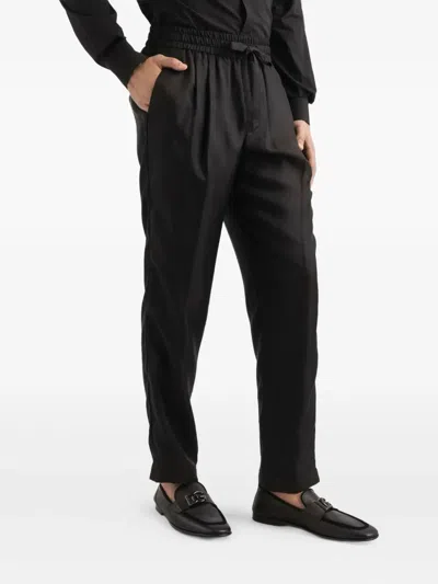 Dolce & Gabbana Elasticated-waist Trousers In Black