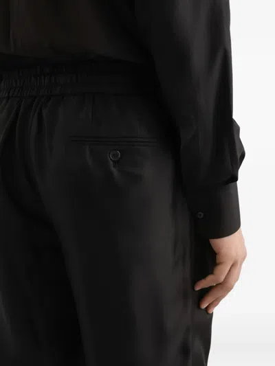 Dolce & Gabbana Elasticated-waist Trousers In Black