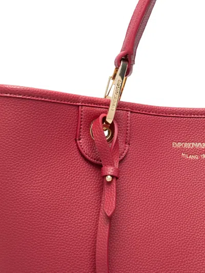 Emporio Armani Dolce & Gabbana Silk Rigato Shirt In Red