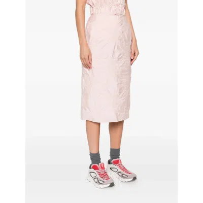 Cecilie Bahnsen Pleated Midi Skirt In Pink