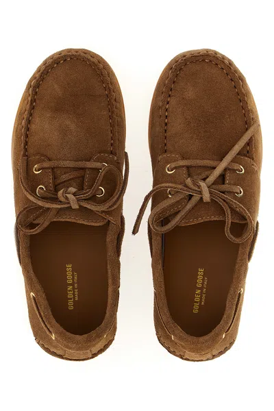 Golden Goose Round-toe Casual Shoes In Brown