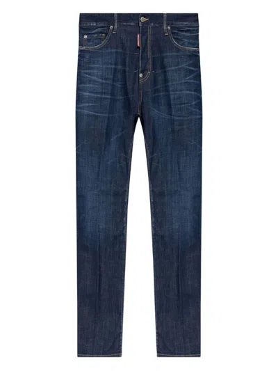 Dsquared2 Slim-fit Denim Jeans With Classic Five-pocket Design In Blue
